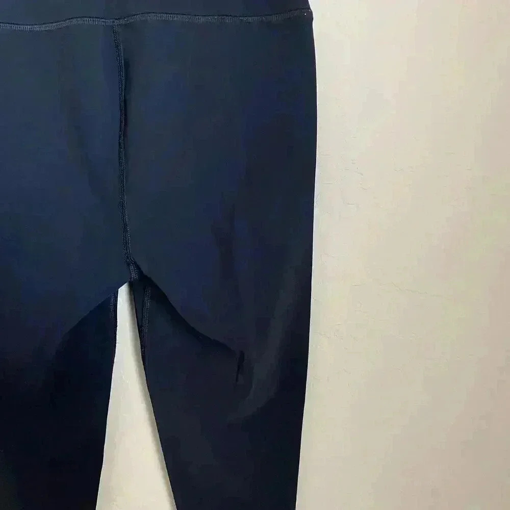 Alo Yoga High Waist Ripped Warrior Leggings Black Laser Cut Distressed Yoga S - Picture 11 of 15